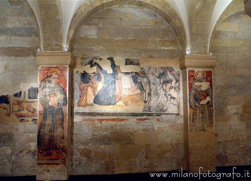 Otranto (Lecce) - Affresco della natività nella cripta della Cattedrale